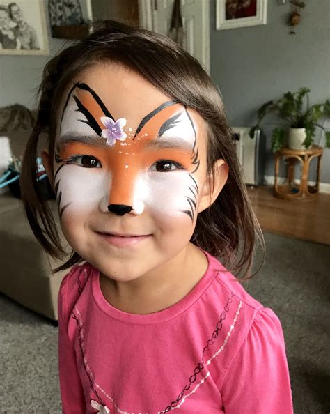 cute fox face paint